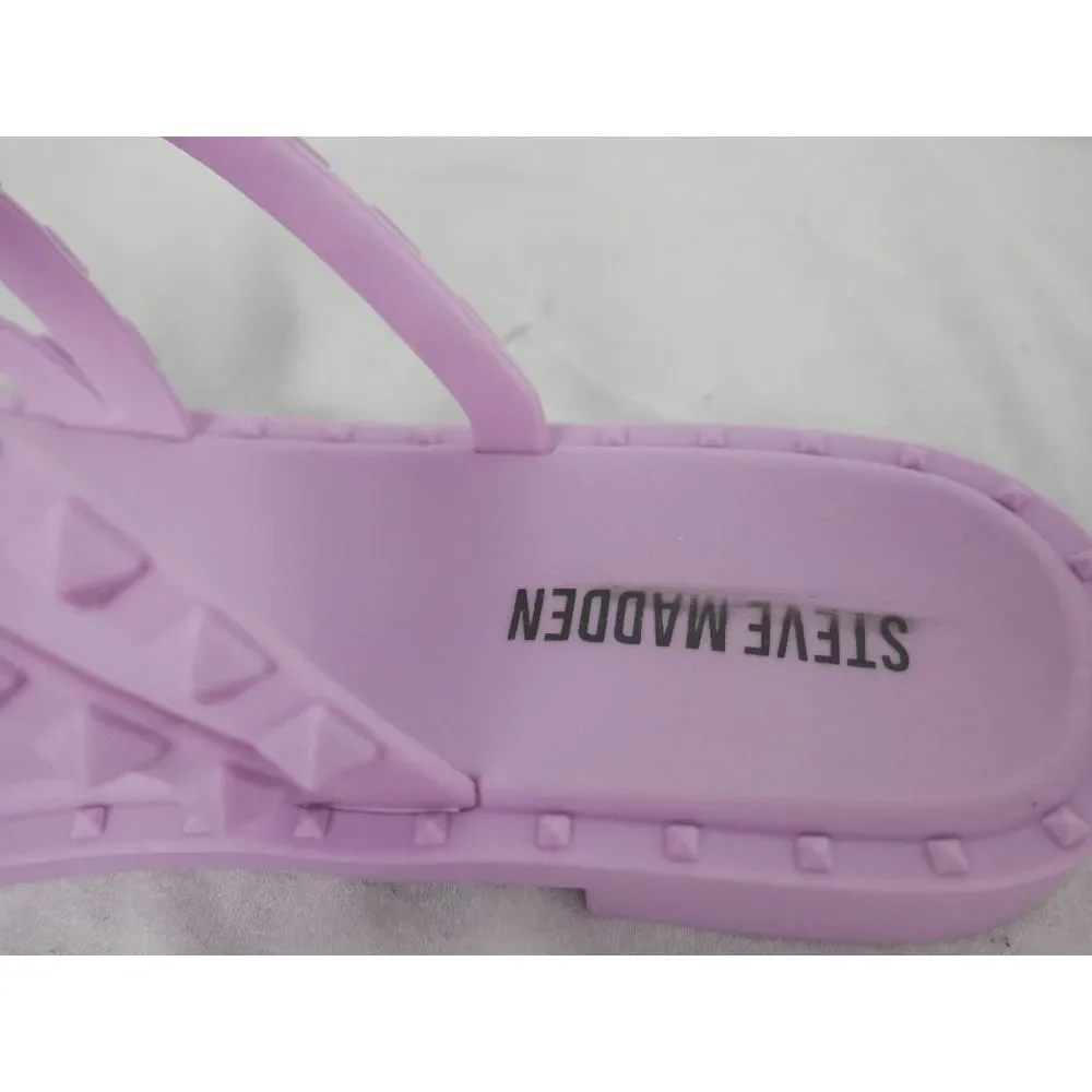 Steve Madden Women's Skyler-J Studded Jelly Lilac 7M - Picture 8 of 8